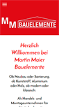 Mobile Screenshot of bauelemente-maier.de