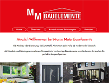 Tablet Screenshot of bauelemente-maier.de